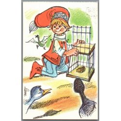 Dam - Julekort - Brugt