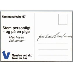 R�dby - Kommunevalg 97  - Postkort - Ubrugt