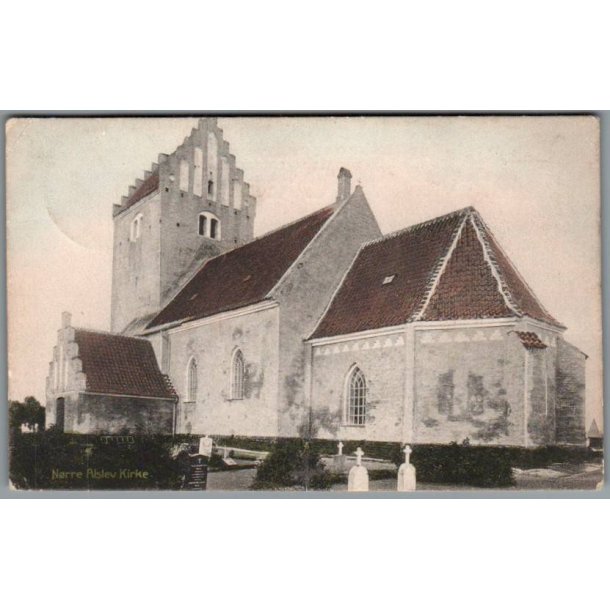 N�rre  Alslev Kirke - Postkort - Brugt