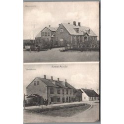 N�rre Alslev - Almueskole - Realskole - Postkort - Brugt