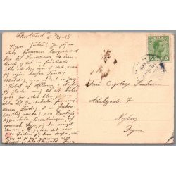 Nakskov - Aften - Postkort  - Brugt