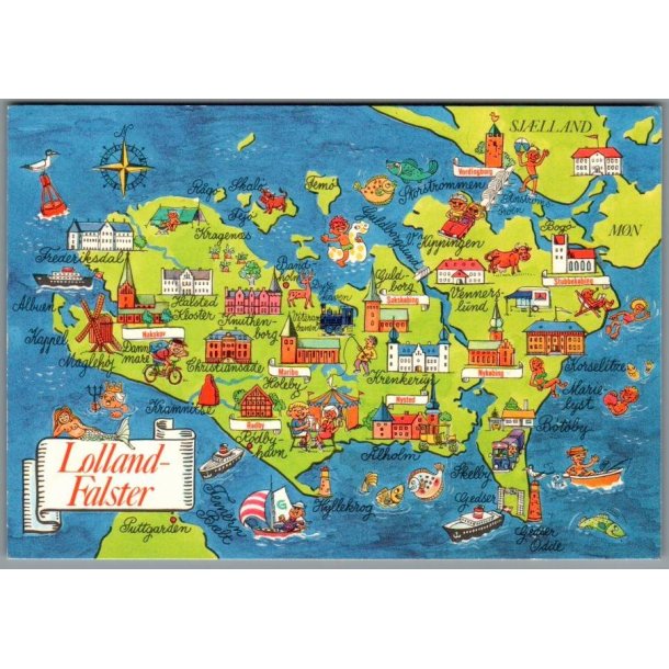 Nissen - Lolland - Falster - Postkort - Brugt