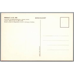 Renault - 1907 - Aalholm Slot - Nysted - Postkort - Ubrugt