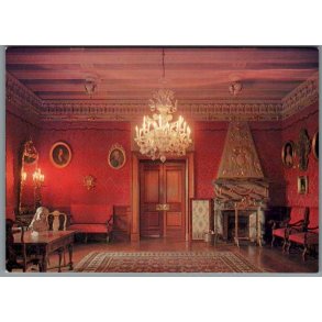 R�de Salon - Aalholm Slot - Nysted - Postkort - Ubrugt