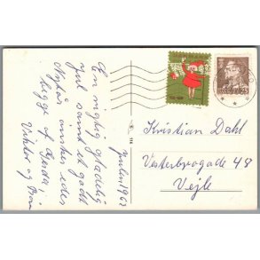 Julemrke 1963 p Postkort