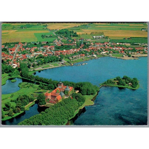 Luftfoto - Nysted med Aalholm - Postkort - Ubrugt