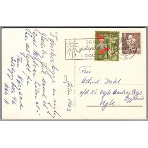 Julemrke 1963 p Postkort