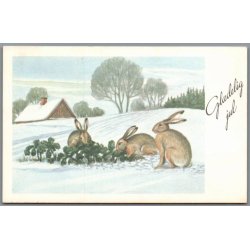 Julemrke 1963 p Postkort