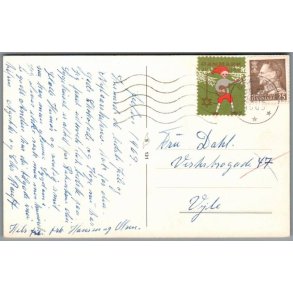 Julemrke 1963 p Postkort
