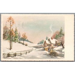 Julemrke 1963 p Postkort