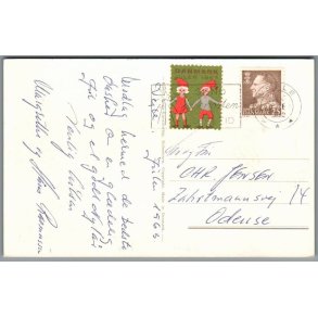 Julemrke 1963 p Postkort