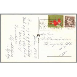 Julemrke 1963 p Postkort