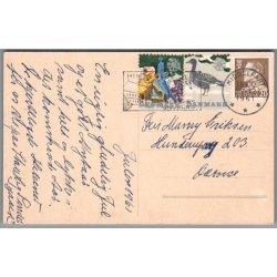 Julem�rke 1961 p� Postkort