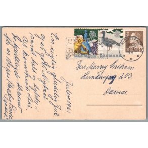 Julem�rke 1961 p� Postkort