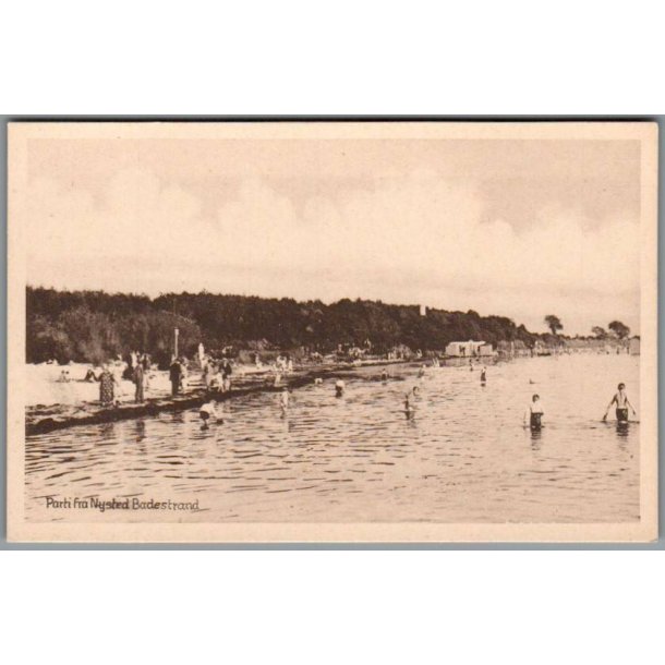 Parti fra Nysted Badestrand - Postkort - Ubrugt