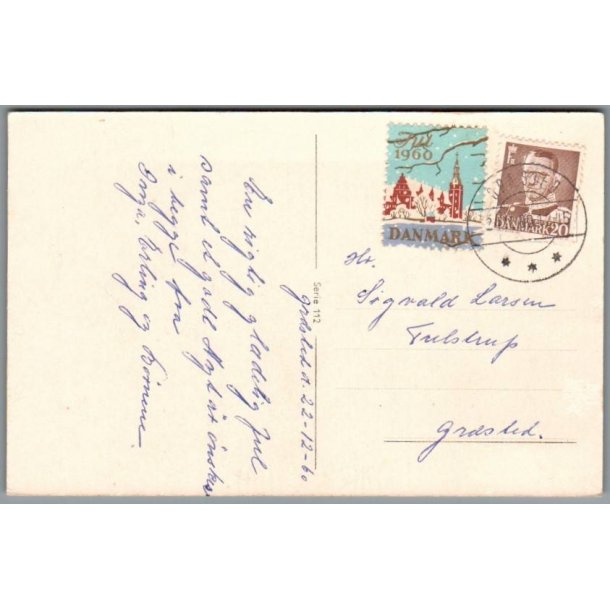 Julemrke 1960 p Postkort