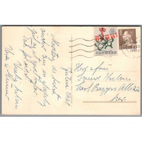 Julem�rke 1961 p� Postkort