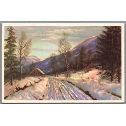 Julem�rke 1961 p� Postkort