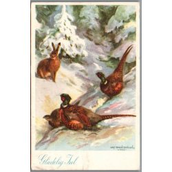 Julem�rke 1961 p� Postkort