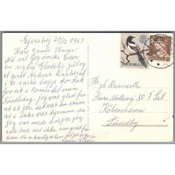Julem�rke 1961 p� Postkort