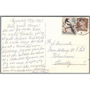 Julem�rke 1961 p� Postkort