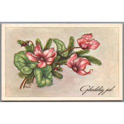 Julem�rke 1961 p� Postkort