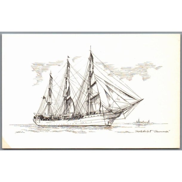 Illum - Skoleskibet "Danmark" - Dansk S�mandskirke u/n - Ubrugt