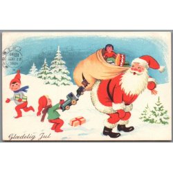 Julem�rke 1961 p� Postkort