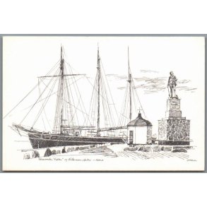 Illum - Skonnerten Fulton og Wilemoes Statue- Assens- Dansk S�mandskirke u/n - Ubrugt