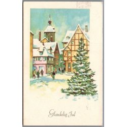 Julem�rke 1961 p� Postkort