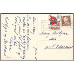 Julem�rke 1961 p� Postkort