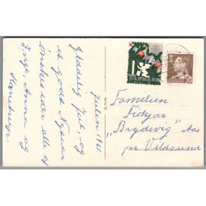 Julem�rke 1961 p� Postkort