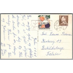 Julem�rke 1961 p� Postkort