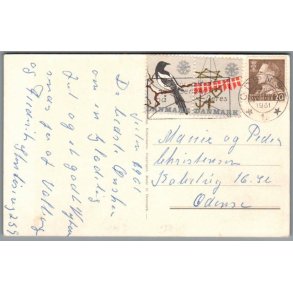 Julem�rke 1961 p� Postkort