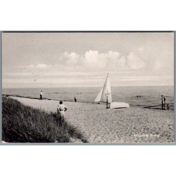 Magleh�j Strand - Postkort - Brugt