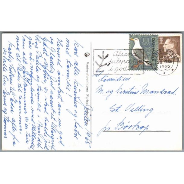Julemrke 1965 p Postkort