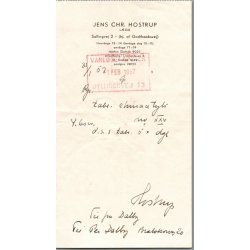 Recept - Vanl�se Apotek - L�ge Jens Chr. Hostrup - 1 - 2 - 1957