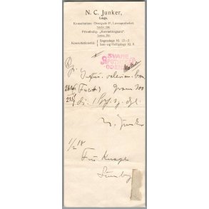 Recept - Svane Apoteket - Odense - L�ge N.C. Junker - 1 - 2 - 1918