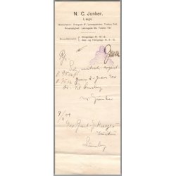Recept - Odense L�ve Apotek - L�ge N.C. Junker - 9 - 6 - 1909