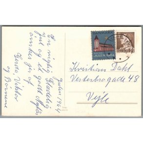 Julemrke 1964 p Postkort
