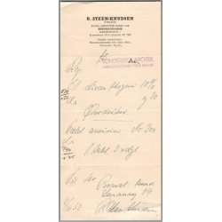 Recept - S�nderbros Apotek - L�ge Steen-Knudsen - 11 - 10 - 1952