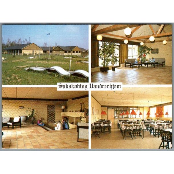 Saxk�bing Vandrehjem - Postkort - Ubrugt