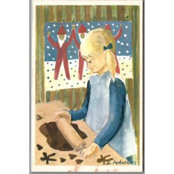 Julemrke 1964 p Postkort