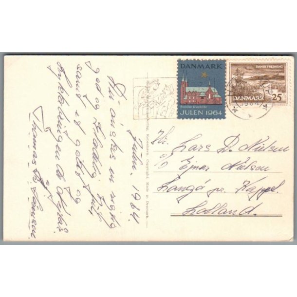Julemrke 1964 p Postkort