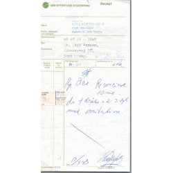 Recept - Haarby Apotek - L�gerne Korteg�rd &amp; Hansen - 19 - 9 - 1983