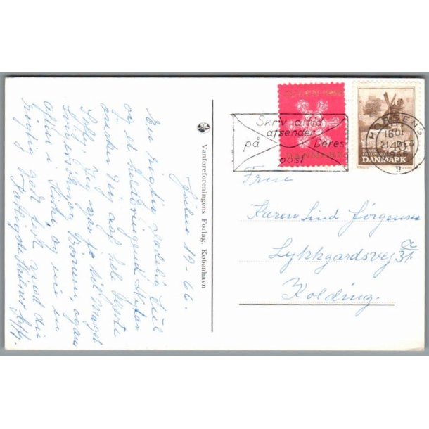 Julemrke 1966 p Postkort