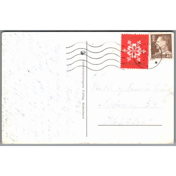 Julemrke 1966 p Postkort