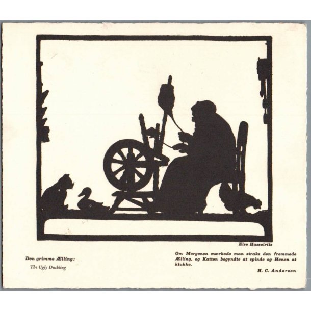 Hasselriis, Else - H. C. Andersen - Kartonkort 18x15 cm - Ubrugt