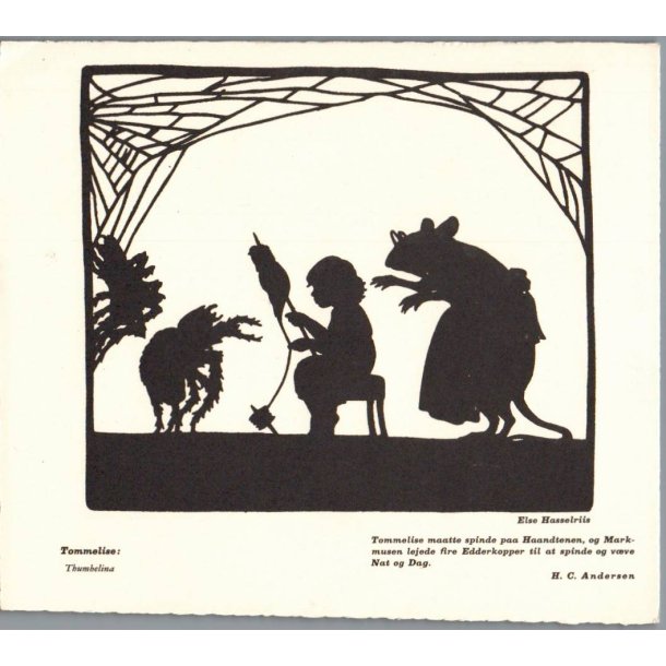 Hasselriis, Else - H. C. Andersen - Kartonkort 18x15 cm - Ubrugt