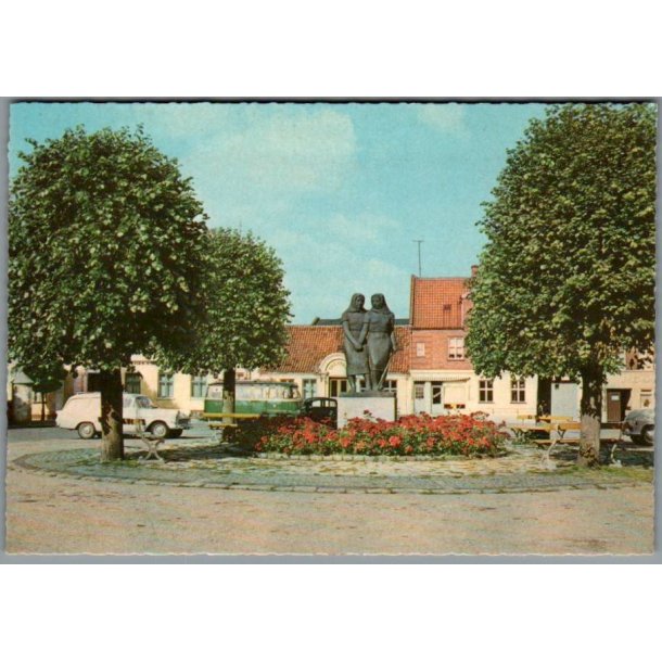 Saxkj�bing - Torvet - Postkort - Ubrugt